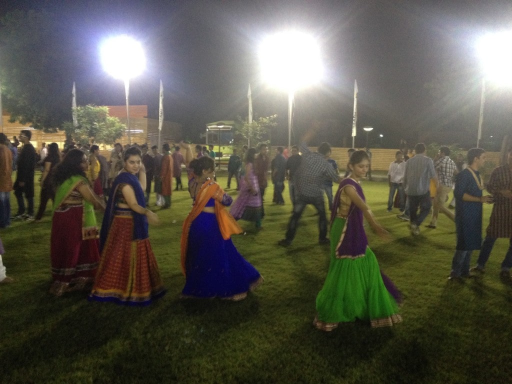 Garba night in a college campus