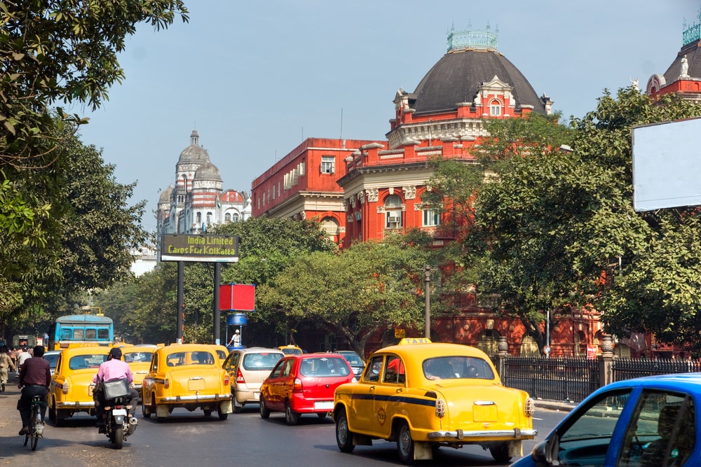 A Busy Kolkata Street