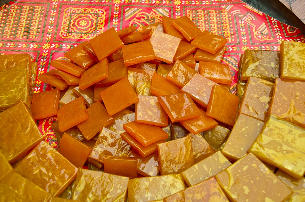 Special pineapple sweet in Varanasi