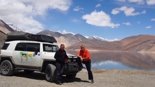 The couple at Pangong Lake, Ladakh