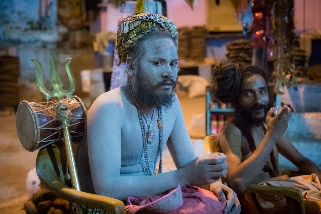 Hermits at a tea stall - Ujjain Simhasth