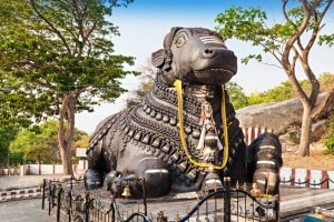 Huge Status of Nandi the Bull, Chamundi Hills