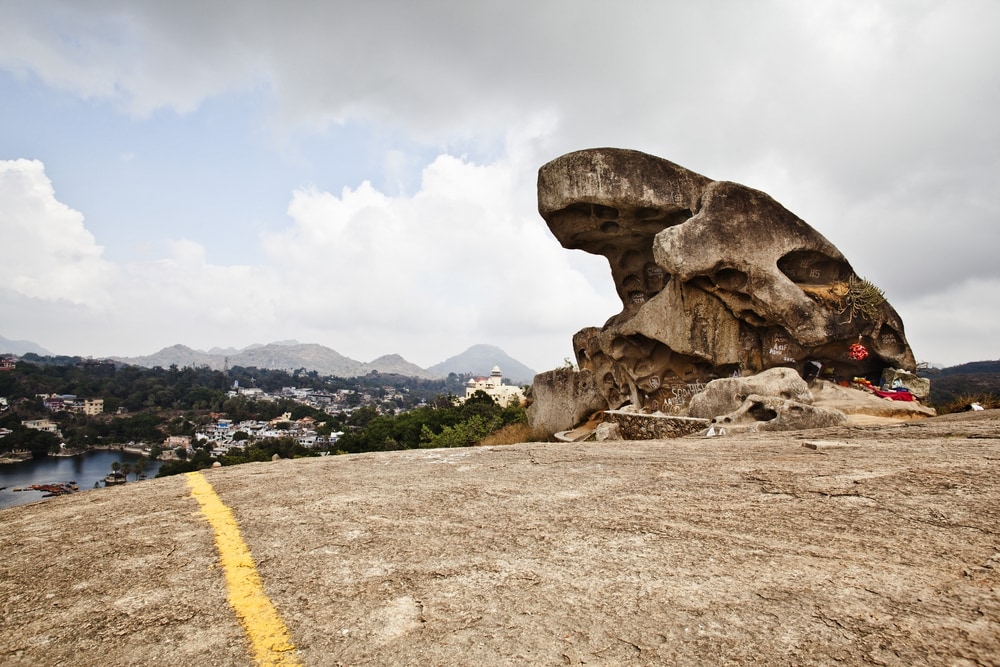 The famous Toad Rock, Mount Abu
