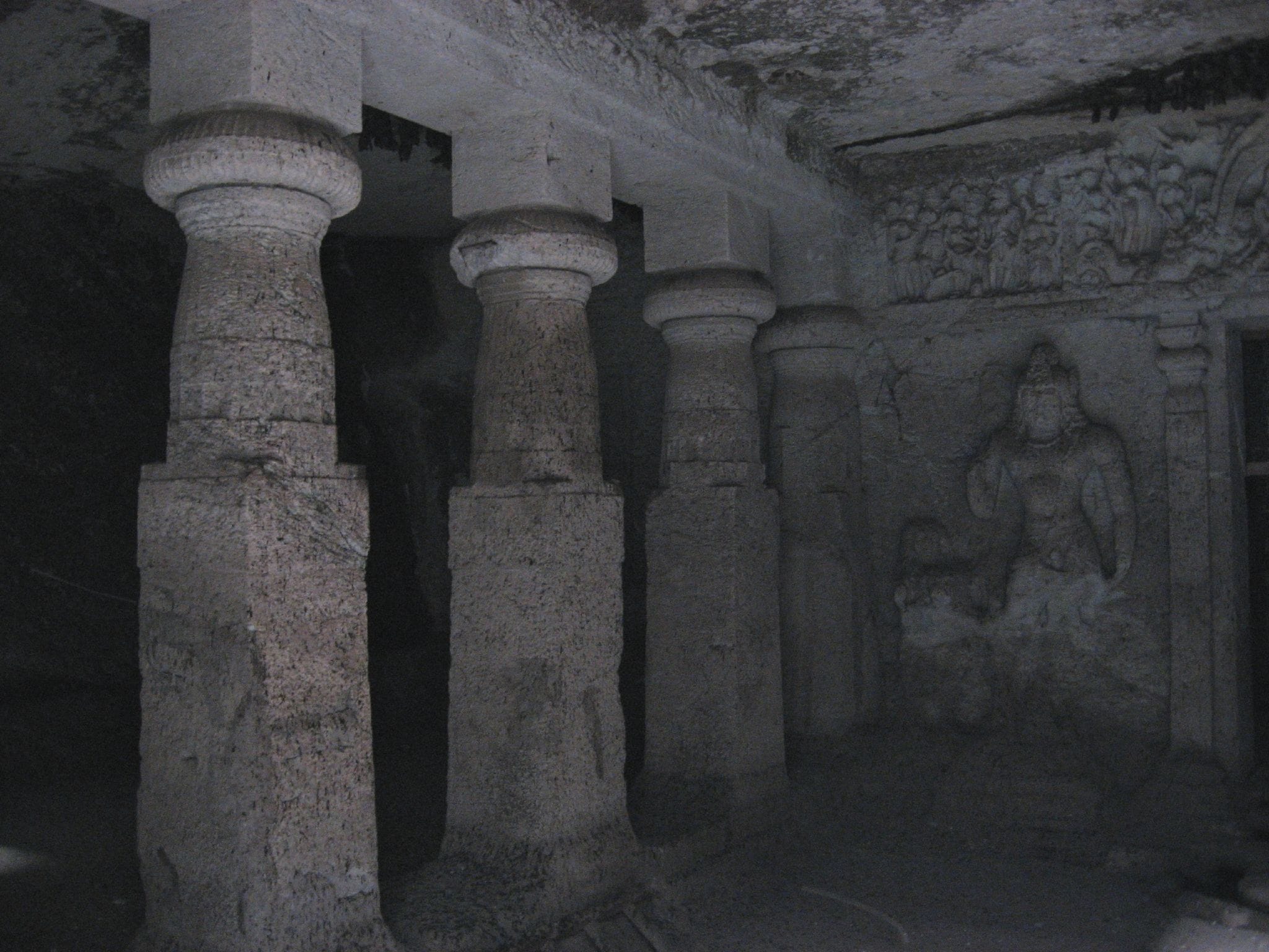 Inside the Jogeshwari Caves, Mumbai