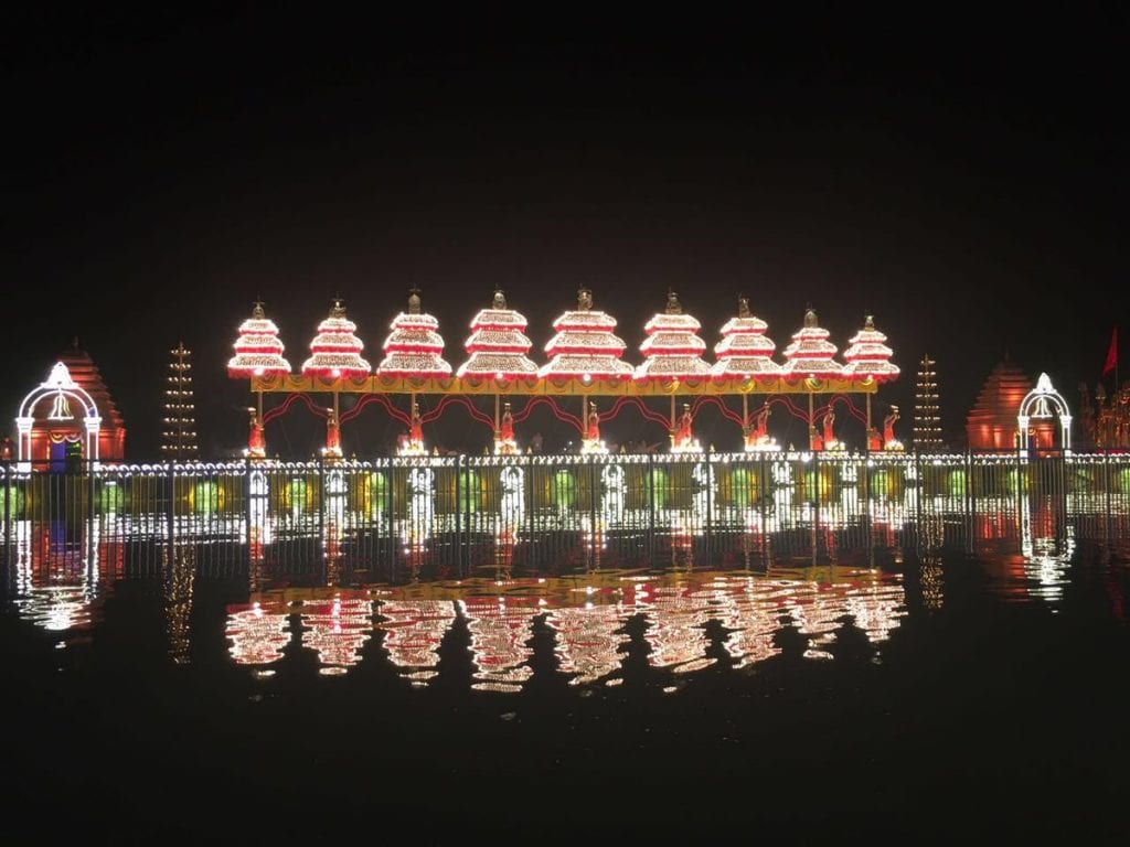 The decked up city of Vijayawada for Pushkaralu