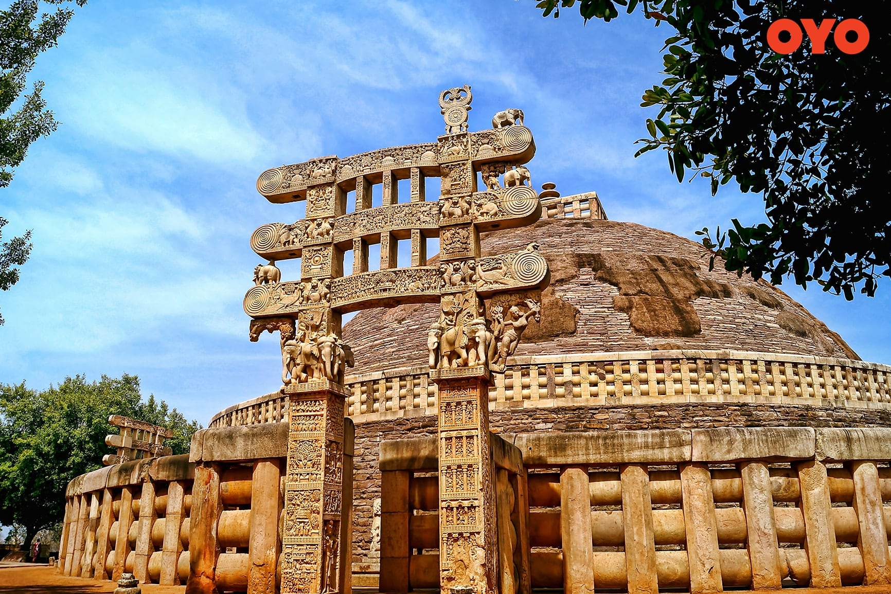 Sanchi Stupa, Madhya Pradesh - one of the most famous historical buildings in India