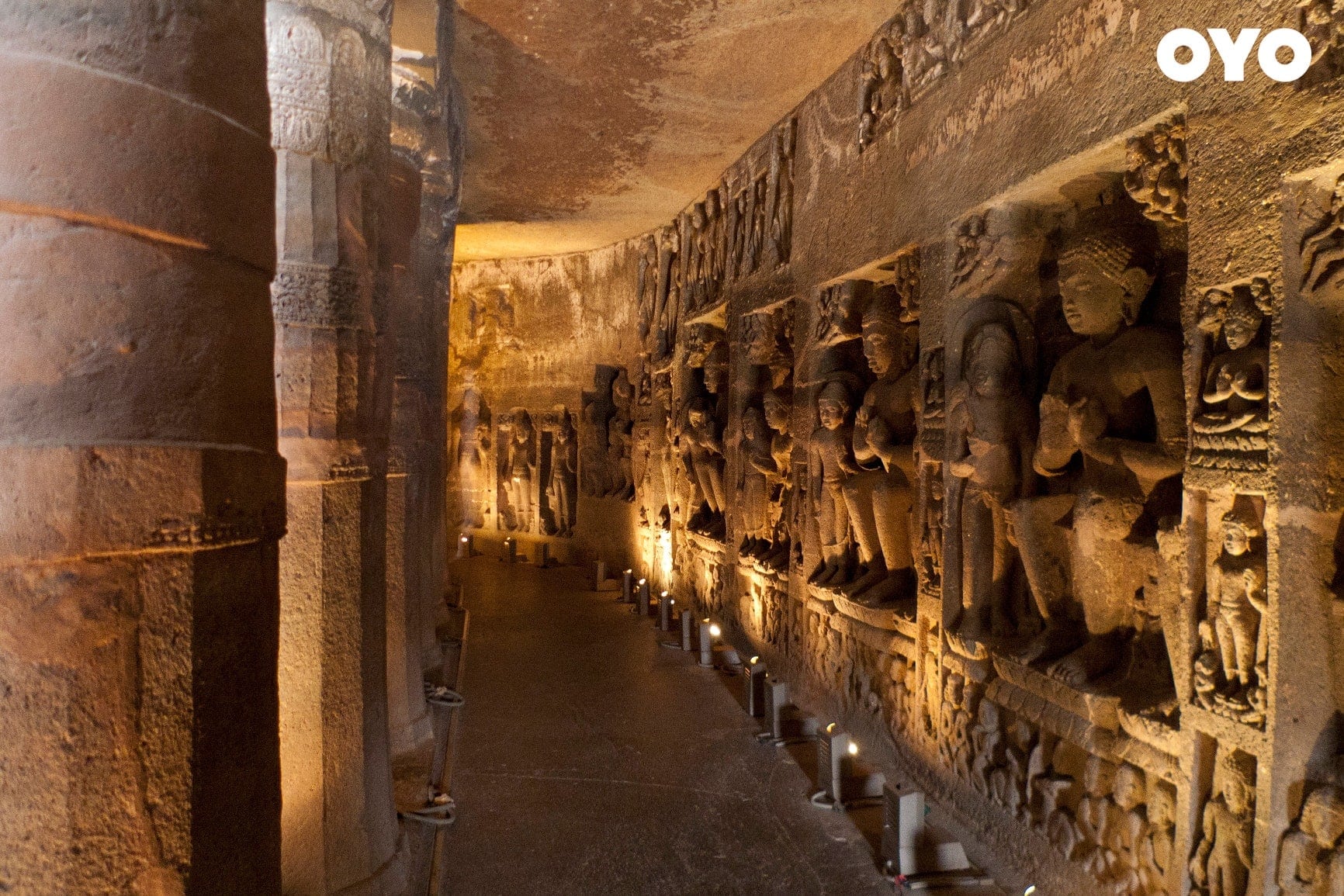 Ajanta and Ellora Caves, Maharashtra - one of the most famous historical monuments in India