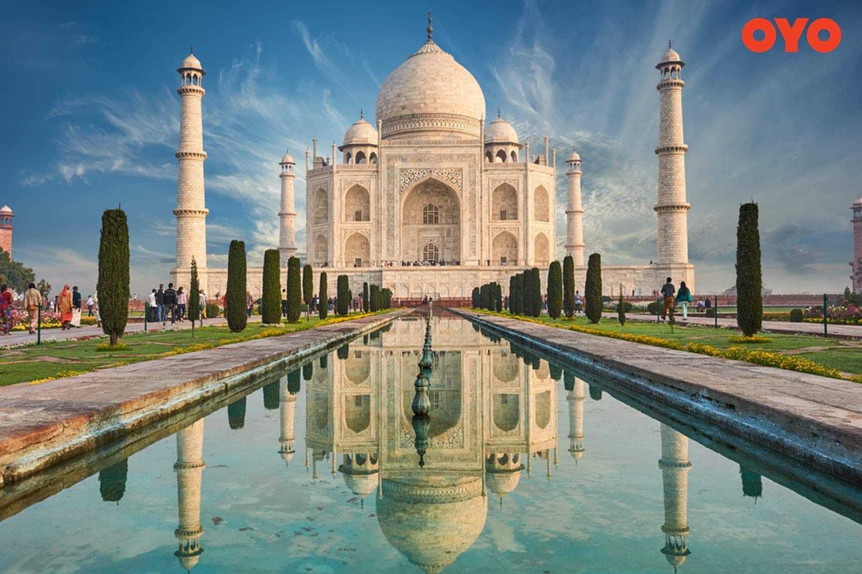Taj Mahal, Agra - one of the most famous historical places in India