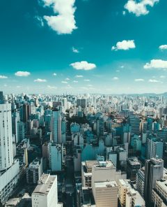Vista superior da cidade de São Paulo