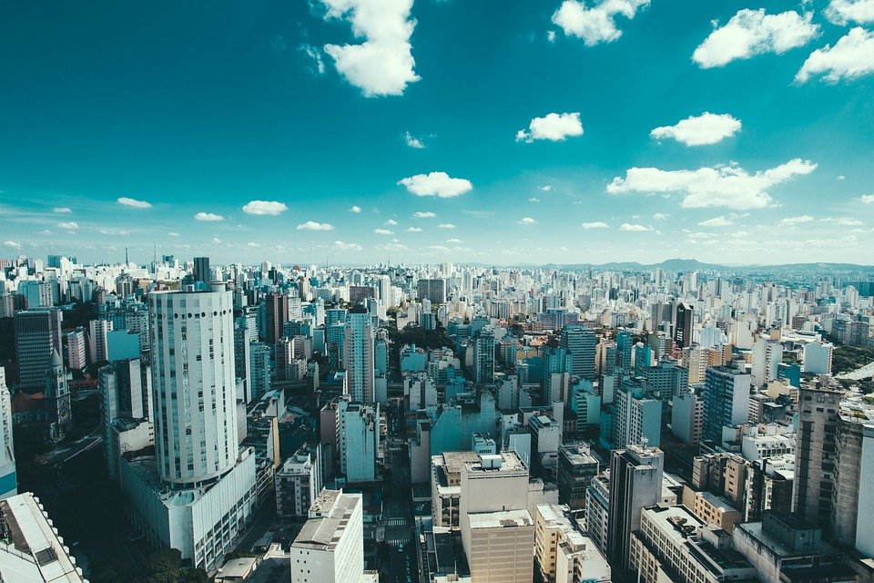 Vista superior da cidade de São Paulo