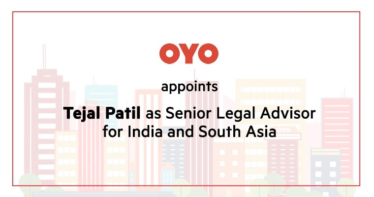 OYO appoints Tejal Patil as Senior Legal Advisor for India & South Asia