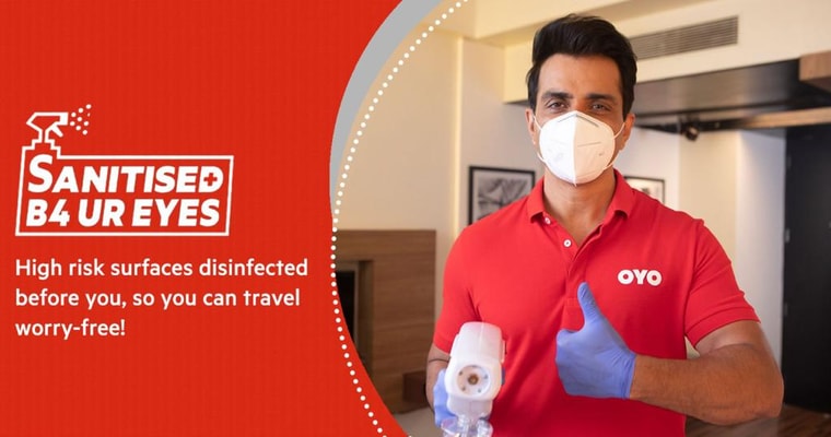 Reel & real-life hero Sonu Sood is now the face OYO ‘Sanitised Before Your Eyes’ campaign