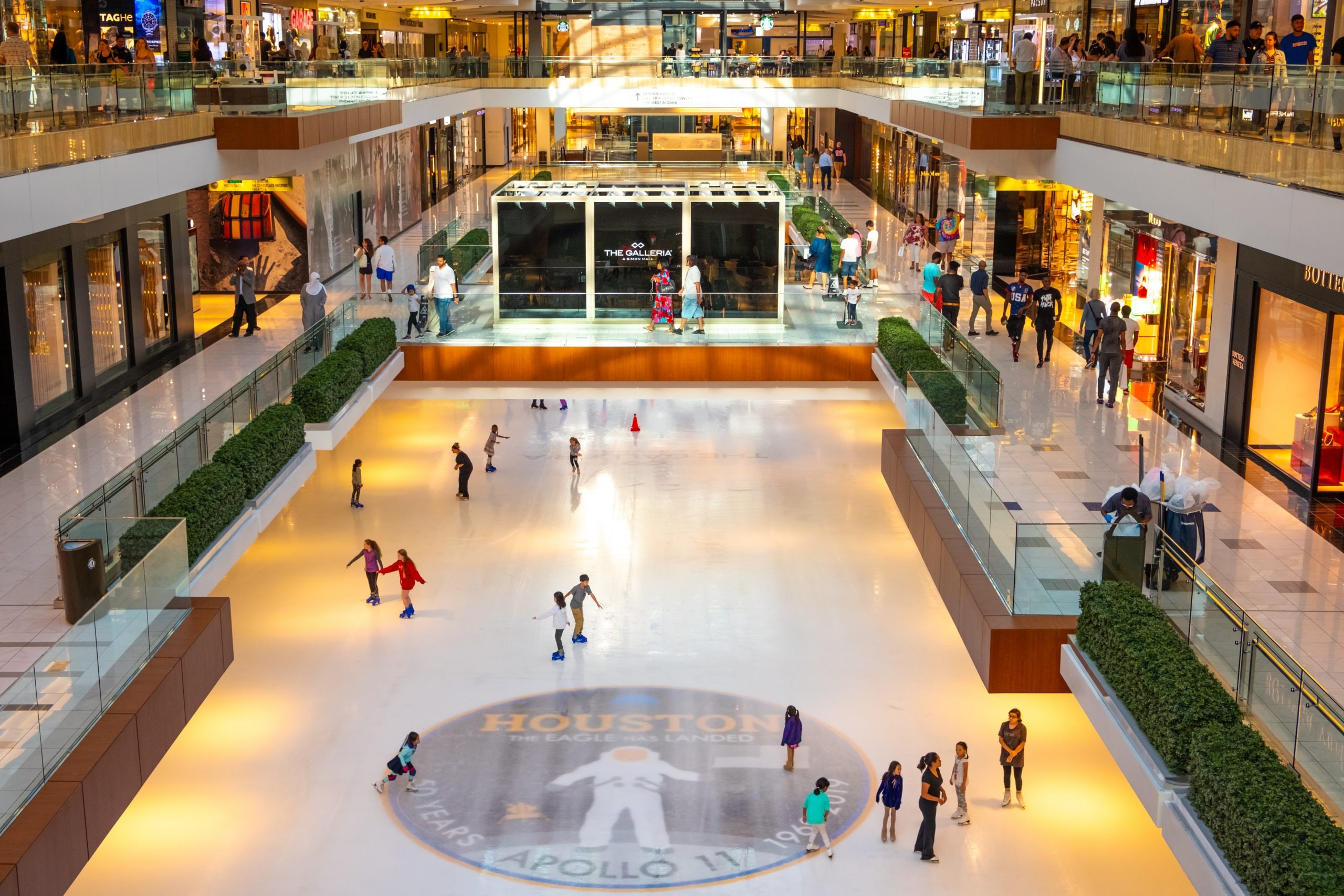 Interior of The Galleria shopping mall, Houston, Texas, USA Stock