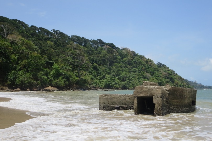 Bunkers used by Japanese invaders